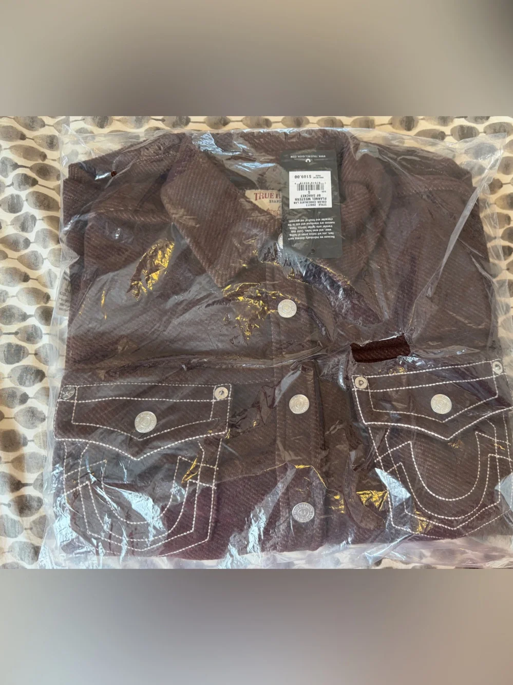True Religion Women’s Brown Corduroy BF Shacket - NWT Small